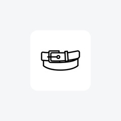 Belt, Fashion Accessories,Line Icon, Outline icon, vector icon, pixel perfect icon