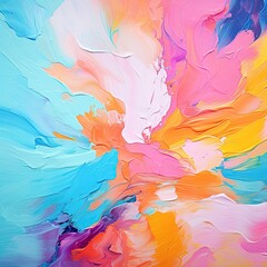 Abstract acrylic background, poster, paint stroke, bright wall art