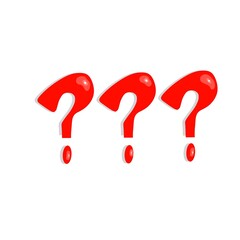 question mark logo illustration on white background icons icon 