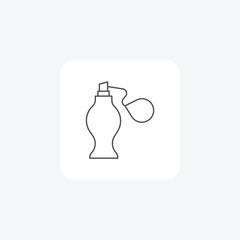 Perfume, Fragrance, Beauty Products,  thin line icon, grey outline icon, pixel perfect icon