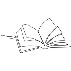Book Line Art