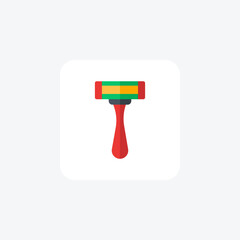 Shaving Razor, Grooming Tools,  flat color icon, pixel perfect icon