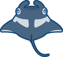 かわいいオニイトマキエイのイラスト © hochi