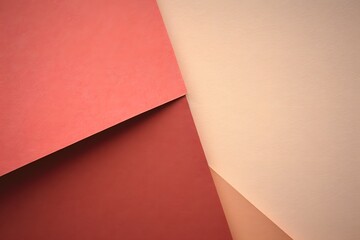 Red and Beige Papers on White Background for Creative Projects and Design Inspiration Generative AI