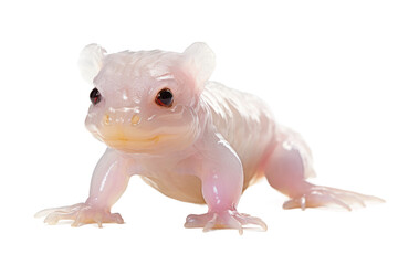 Axolotl Regenerative Marvel on a White or Clear Surface PNG Transparent Background