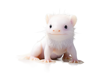Axolotl Regenerative Marvel on a White or Clear Surface PNG Transparent Background