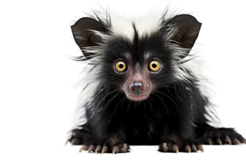 Aye Aye Unconventional Forager on a White or Clear Surface PNG Transparent Background