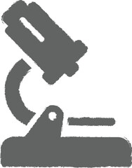 Microscope icon grunge style vector