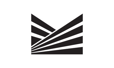 initial M Letter Logo M monogram Vector illustrator 