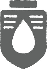 Immune system icon grunge style vector