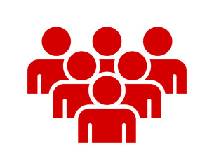 Symbol, ikona ludzi. Plik wektorowy.