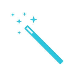 Magical fantasy wand. From blue icon set.