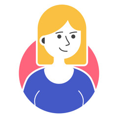 Woman Blonde Short Hair