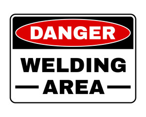 Danger Welding Area Sign