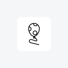 Balloons, Party Decor, Line Icon, Outline icon, vector icon, pixel perfect icon