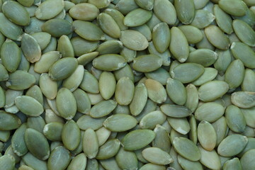 Pumpkin seeds , green nutrition seed