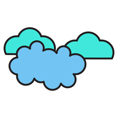 color cloud icon