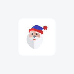 Santa Claus, Santa flat color icon, pixel perfect icon