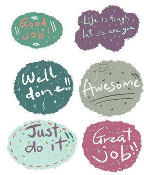 Artboard sheet cute quote background colorful color messenger pastel