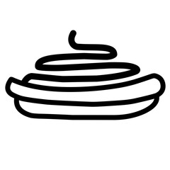 spaghetti line icon