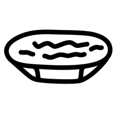 spaghetti line icon