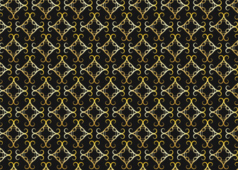 Luxury seamless pattern design Repeatable background Decorative and linear style 