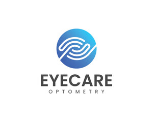 eyecare optometry logo, hand bring eyeball vector Creative Eye Concept Logo Design Template