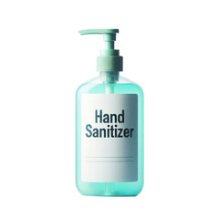 Hand sanitizer product isolated on white transparent, PNG