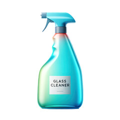 Glass cleaner spray product isolated on white transparent, PNG