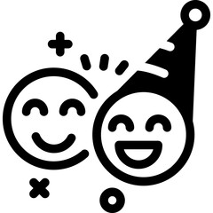Happy Emoji Birthday Icon