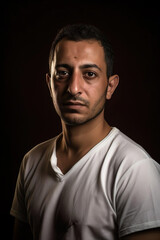 Obraz premium portrait of a sad look arab man