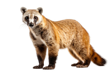 Fototapeta premium Coati Extinct Animal on a White or Clear Surface PNG Transparent Background