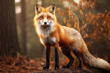 Naklejka na ściany i meble Red Fox Animal