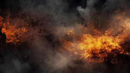 Fiery Embers Abstract Background