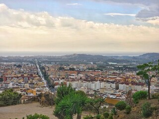 Obraz premium View of Vélez-Málaga from the castle