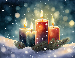 vierter Advent Kerzen