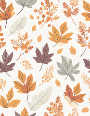 Herbstblätter Muster