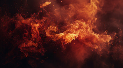 Fiery Embers Abstract Background