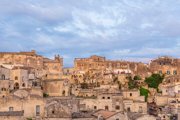 Obraz premium views of Matera downtown and skyline, Basilicata, Italy