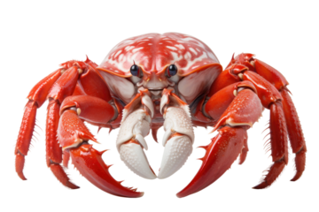 Hermit Crab Sheltered Wanderer on a White or Clear Surface PNG Transparent Background