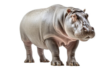 Hippopotamus River Guardian on a White or Clear Surface PNG Transparent Background
