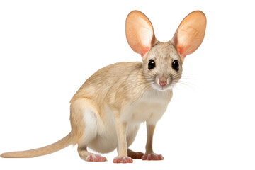 Fancy Jerboa Stylish Companion on a White or Clear Surface PNG Transparent Background - obrazy, fototapety, plakaty