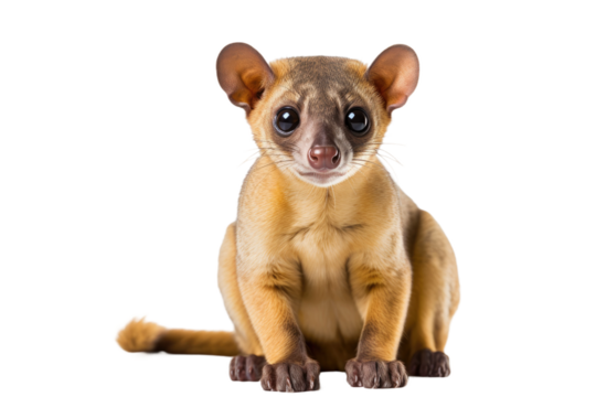 Kinkajou Arboreal Wanderer on a White or Clear Surface PNG Transparent Background