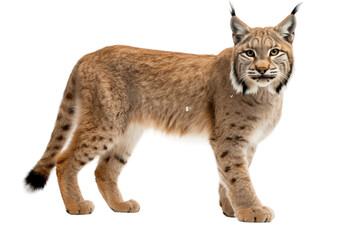 Lynx Silent Stalker on a White or Clear Surface PNG Transparent Background