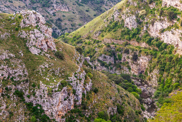 views of Matera downtown and skyline, Basilicata, Italy