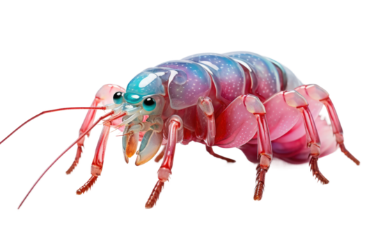 Mantis Patient Predator on a White or Clear Surface PNG Transparent Background