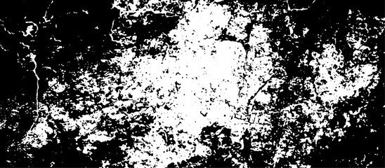 Fototapeta premium seamless distressed overlay texture with black and white grunge stains, Distressed Effect Grunge Background with grainy stains, Dust Overlay Distress Grain with scratches for design.