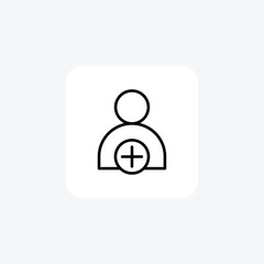 Follow, Follower, Connection, line icon, outline icon, pixel perfect icon