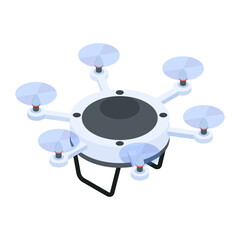Drone Technology Isometric Icon