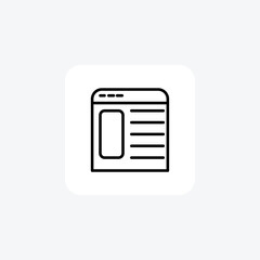 User Experience, UX Design, line icon, outline icon, pixel perfect icon
